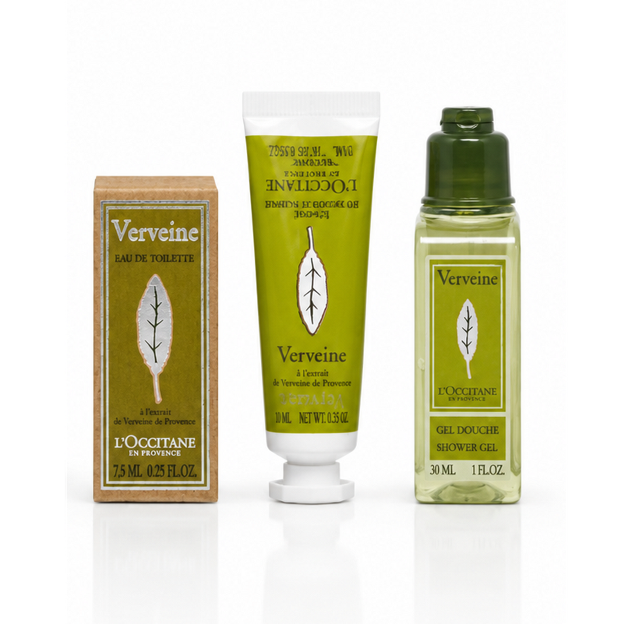 L’Occitane Verveine Hand Cream 10ml + Shower Gel 35ml + Eau de Toilette 7,5ml