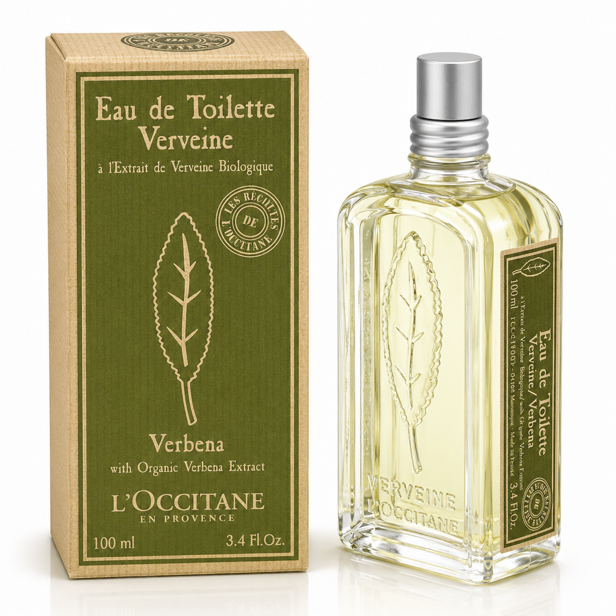 L'occitane Verbena Vereine with Organic Eau de Toilette 100ml