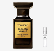 Tom Ford - Tobacco Vanille Flakon und Probenflakon nebendran