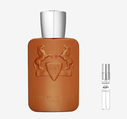 Parfums de Marly - Althaïr Flakon und Probenflakon nebendran