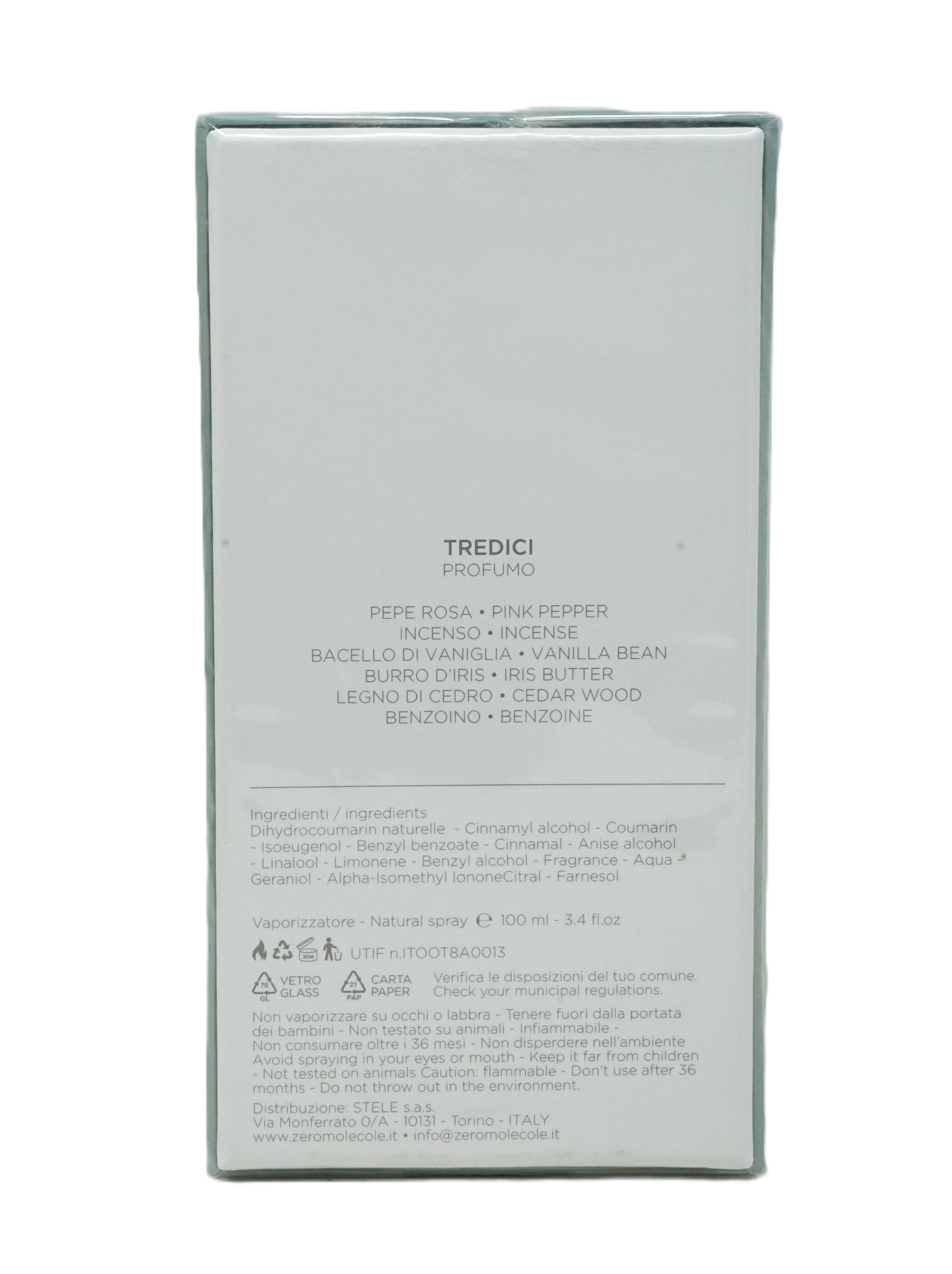 Zeromolecole Tredici Eau de Toilette 100 ml
