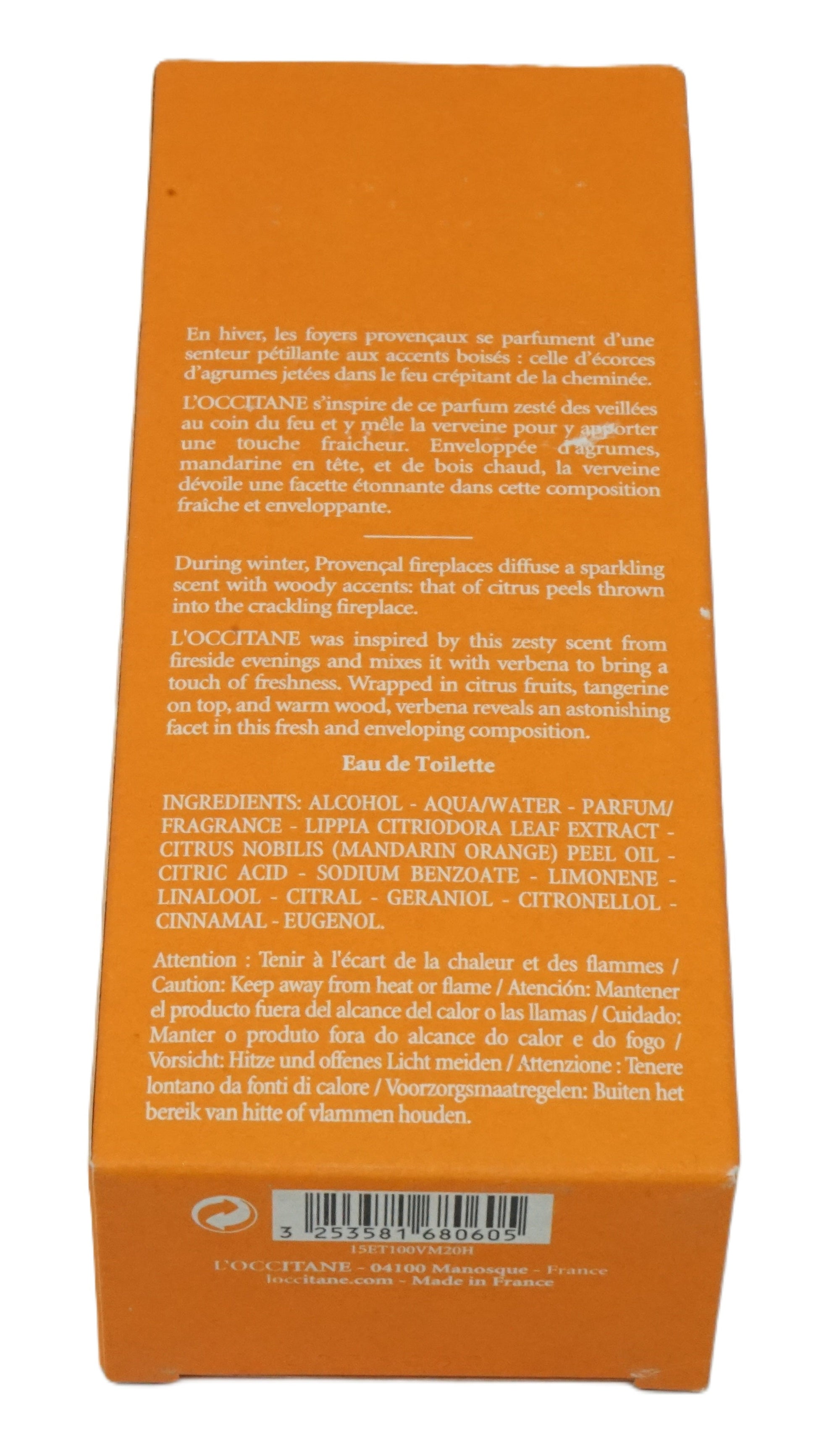 L’Occitane Vereine Mandarine Eau de Toilette 100ml
