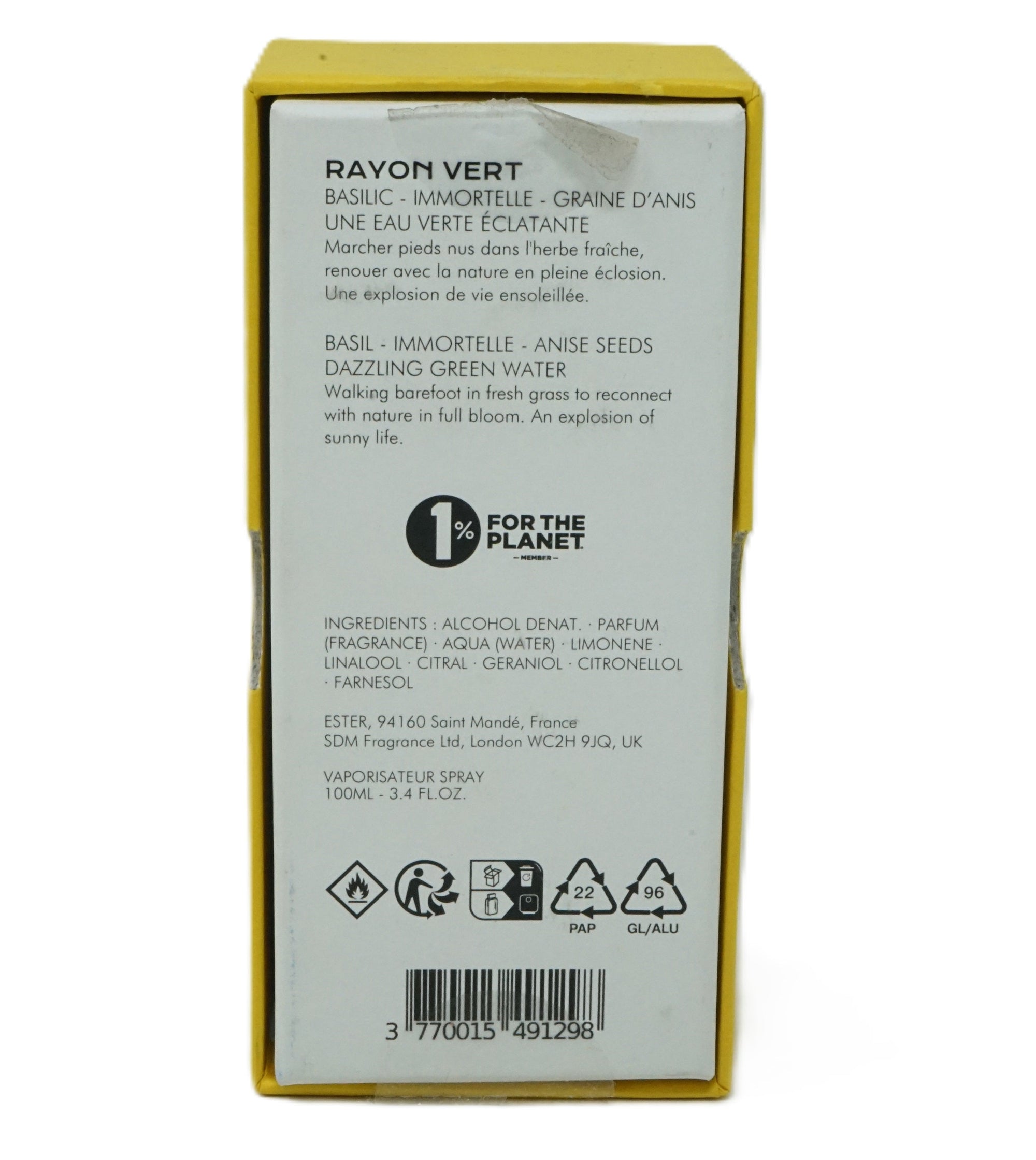 Bastille Ravon Vert Eau de Parfum 100 ml