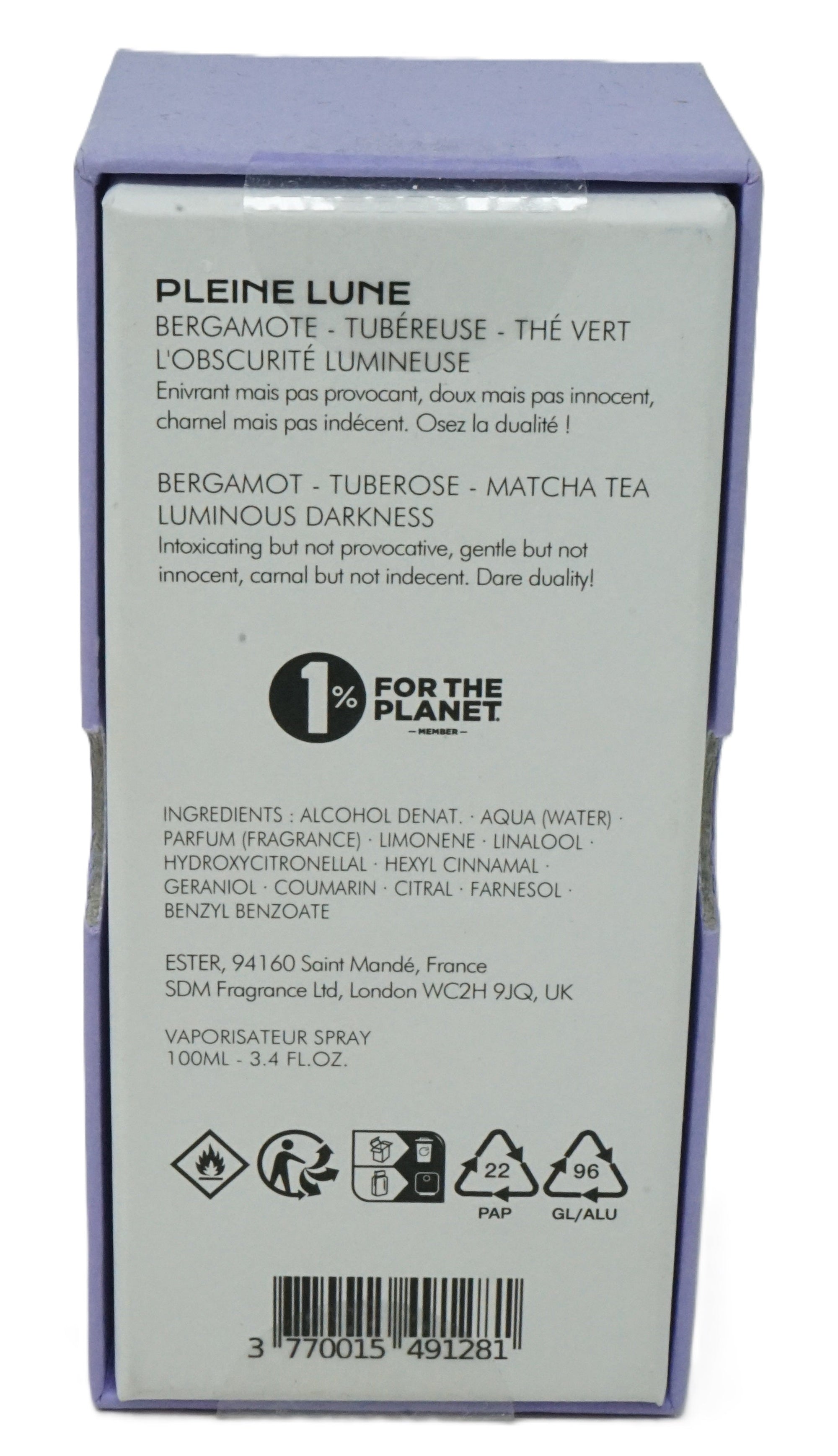 Bastille Pleine lune Eau de Parfum Naturelle 100 ml