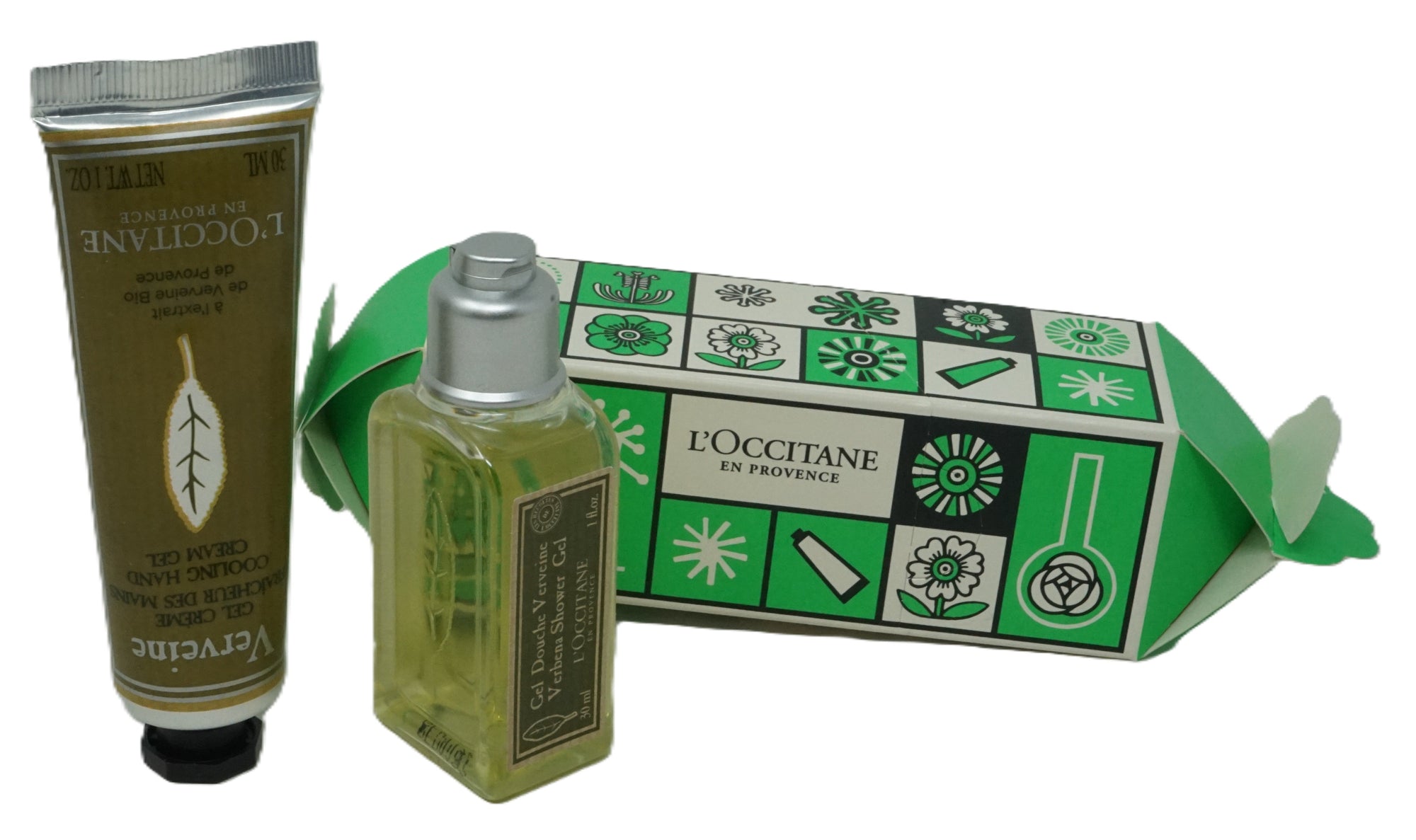 L’Occitane Cracker Hand cream gel 30ml + shower gel 30 ml