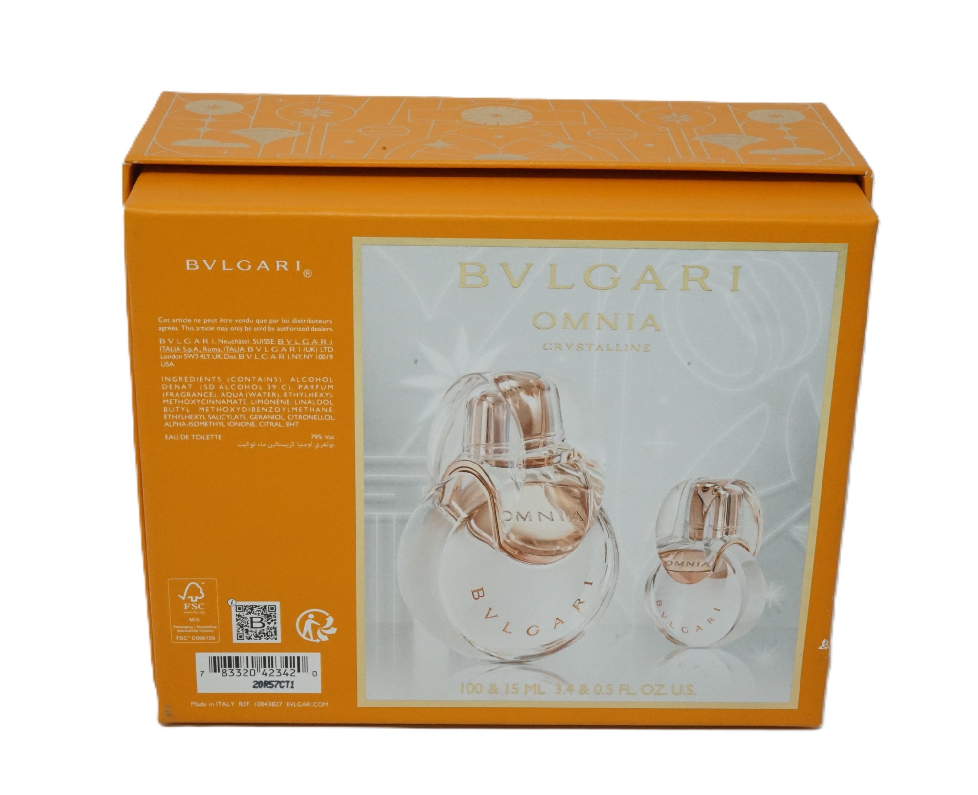 Bvlgari Omnia Crystalline Set Eau de Toilette 100ml + 15ml