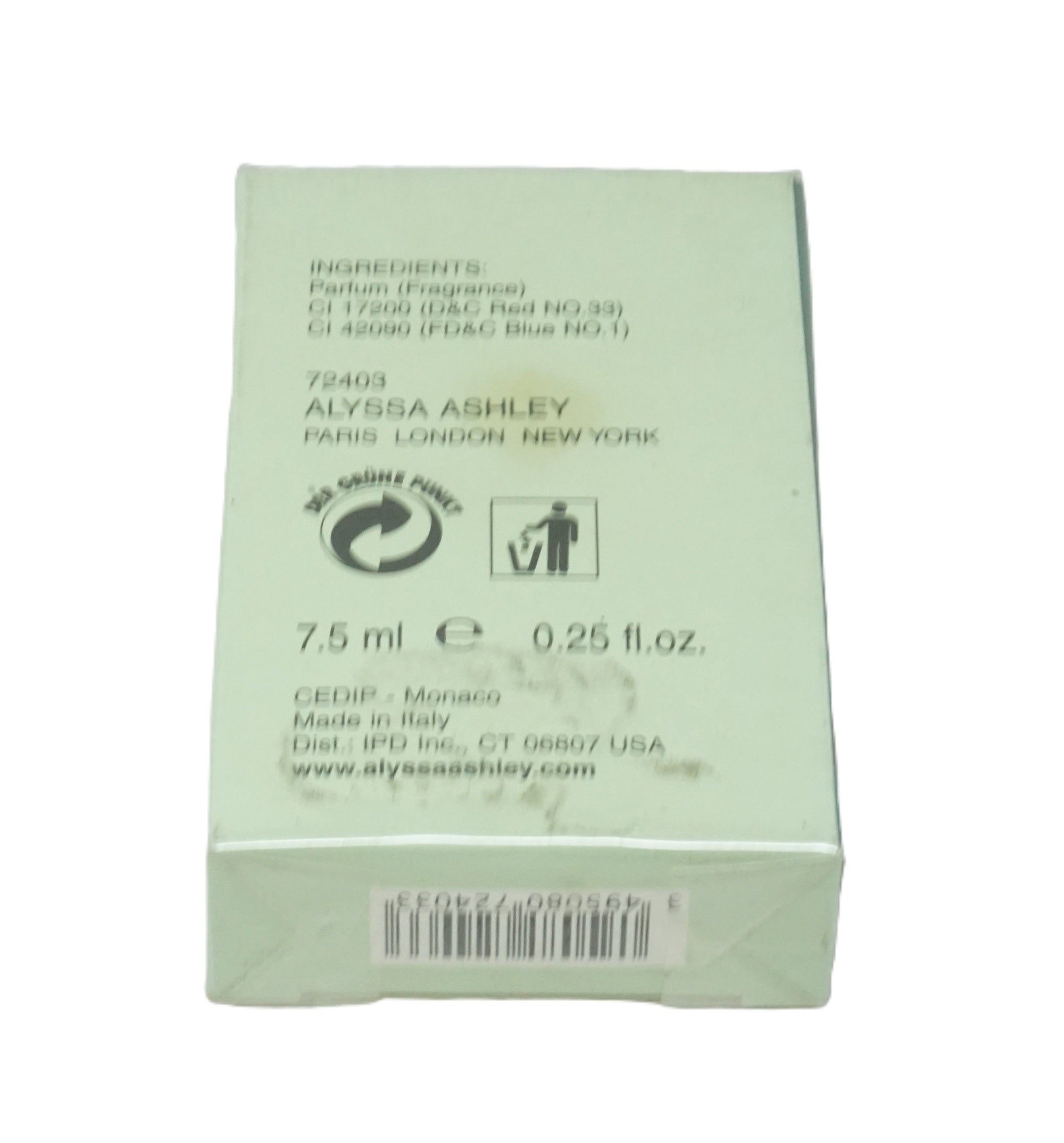 Alyssa Ashley Green Tea Essence Perfume Oil 7,5ml