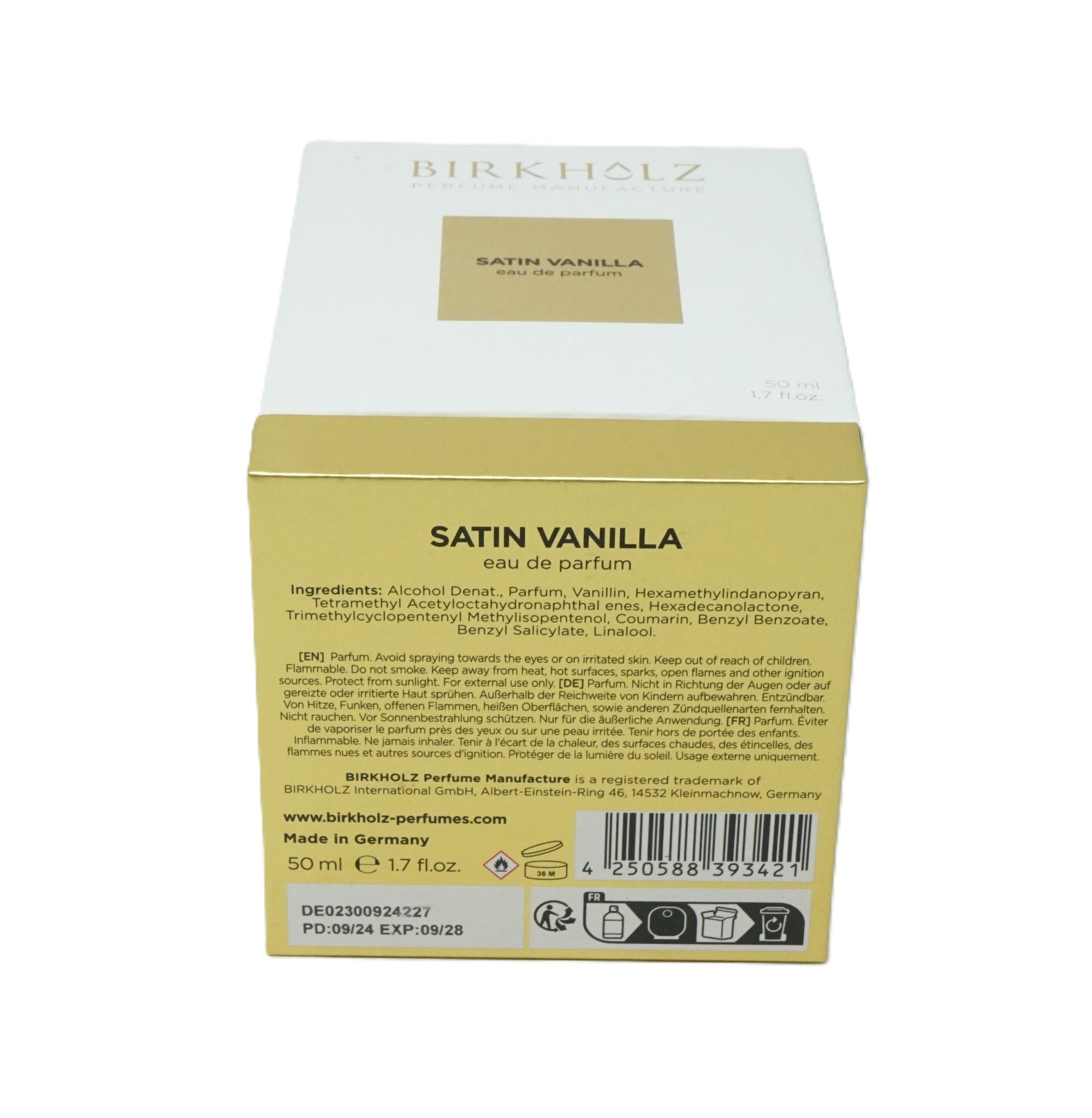 Birkholz Satin Vanilla Eau de Parfum 100ml