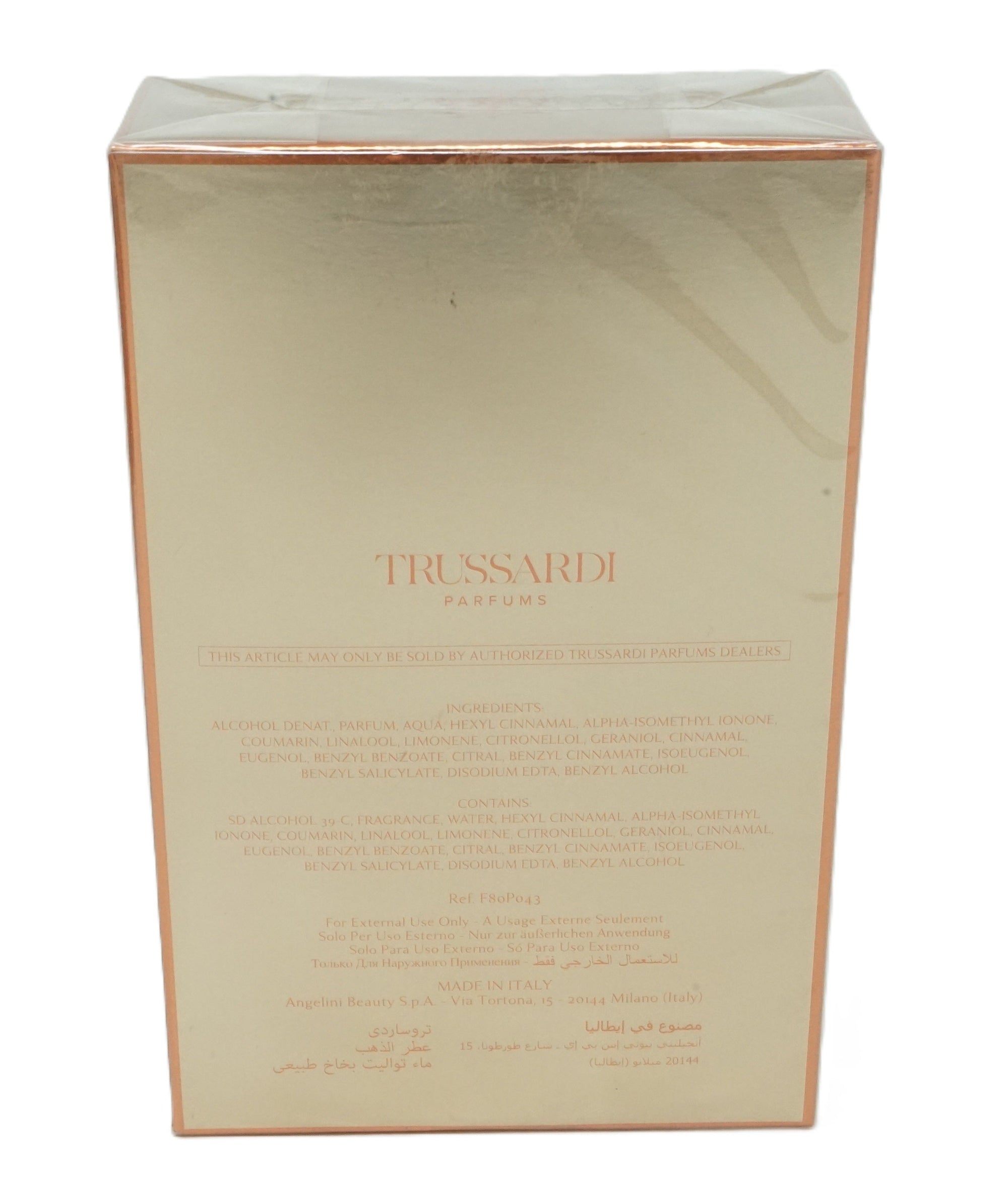 Trussardi Scent of Gold Eau de Parfum Spray 100 ml
