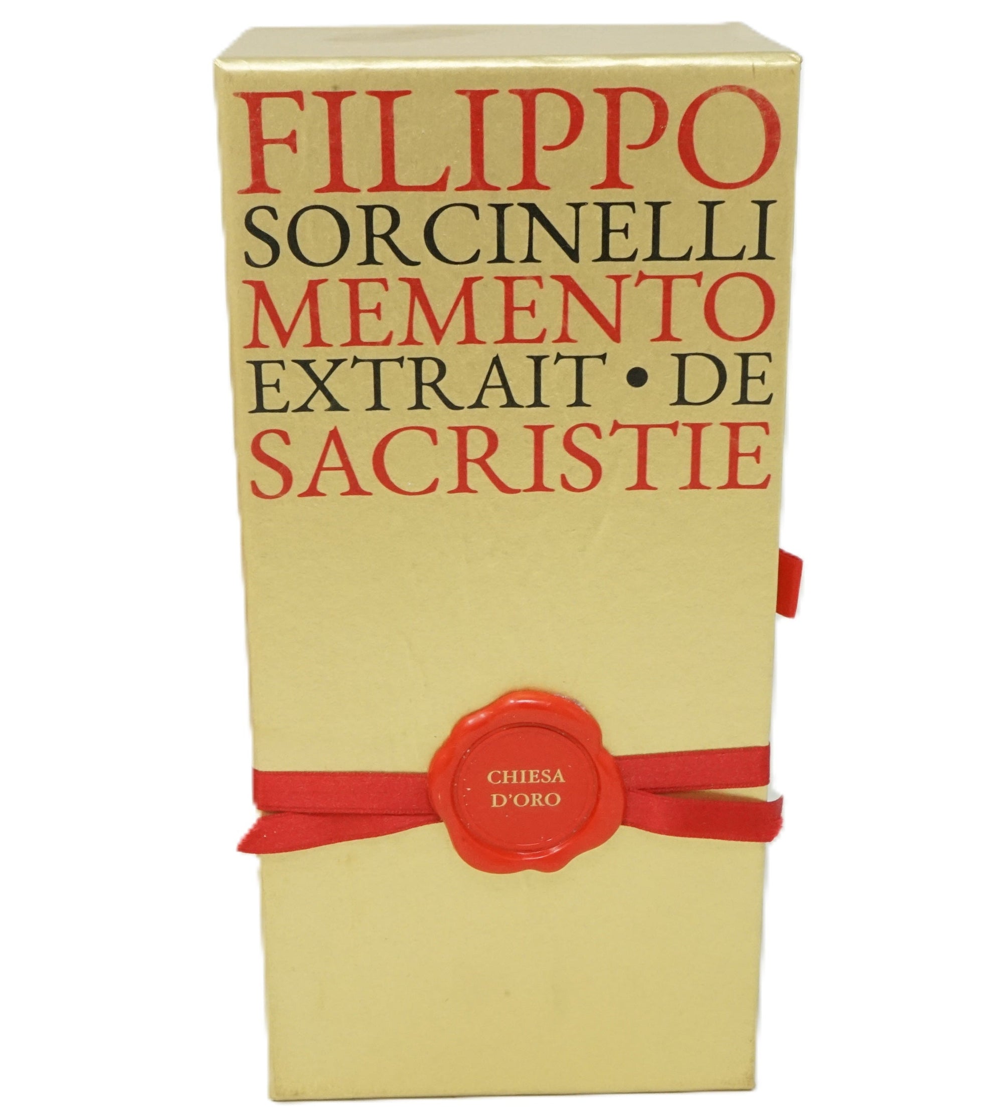 Filippo Sorcinelli Memento Extrait De Sacristie Chiesa D'Oro 100 ml