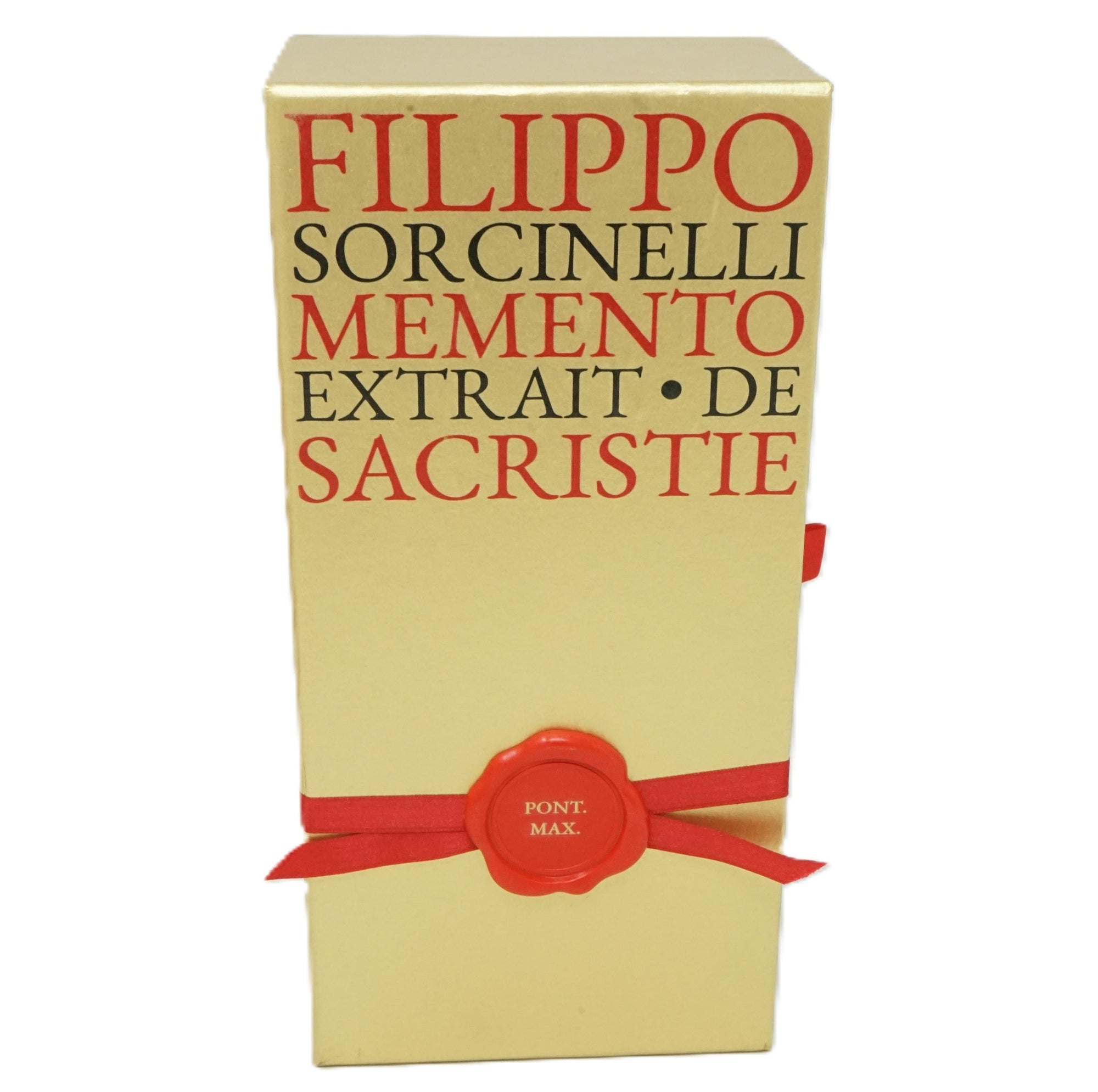 Filippo Sorcinelli Memento Extrait De Sacristie Pont. Max. 100ml